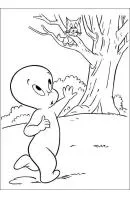 Casper het vriendelijke spookje kleurplaat 5